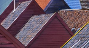 'Bergen Rooflines' from series by John Hoath