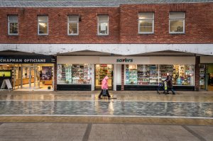 'Generic High Street' from 'Blandchester' series by Clive Haynes