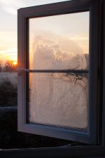 Ice on Window #1 by Lucy Allum