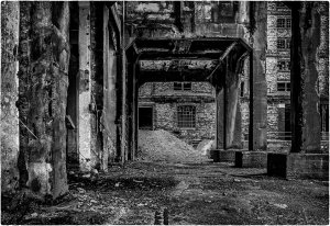 Liverpool - Ruined Warehouse by Judy Knights
